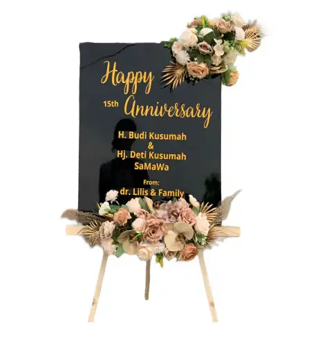 Papan Bunga Akrilik Long Hubung