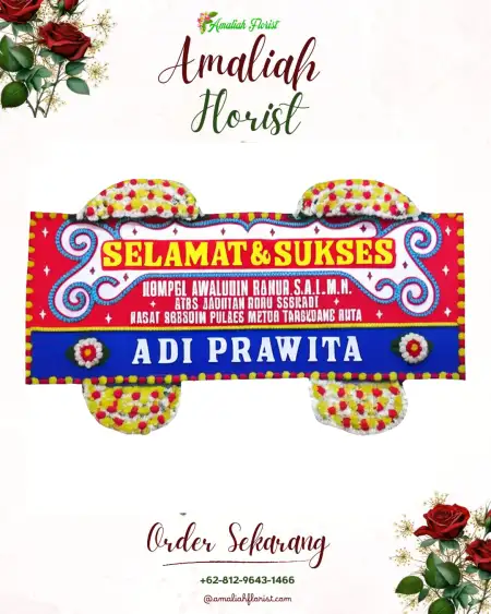 Papan Bunga Ucapan Selamat Long Hubung